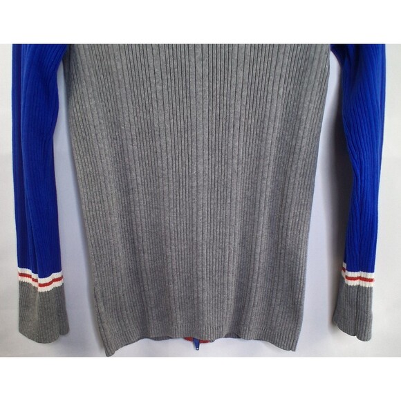 Eddie Bauer Women's Track Jacket Thick Ribbed Full Zip Sweater Size M - Picture 8 of 13